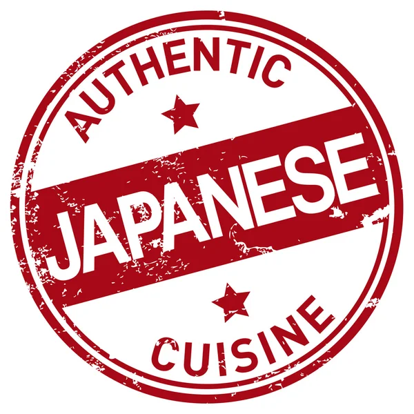 Sello de cocina japonesa — Vector de stock