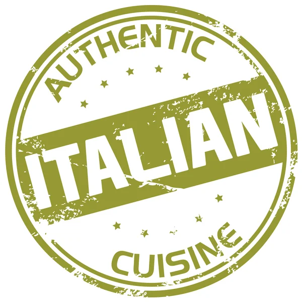 Italian cuisine stamp — Stock Vector