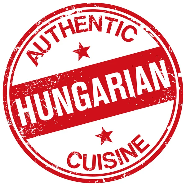 Hungarian cuisine stamp — Stock Vector