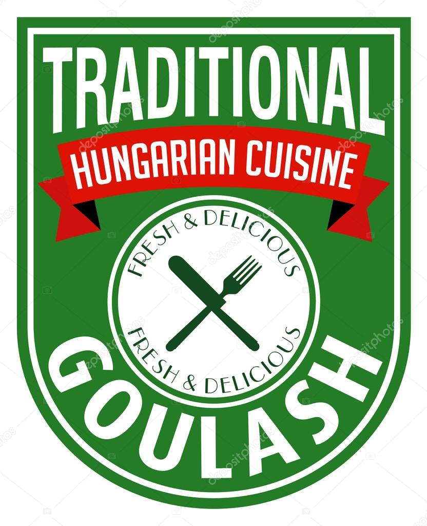 Hungarian goulash label