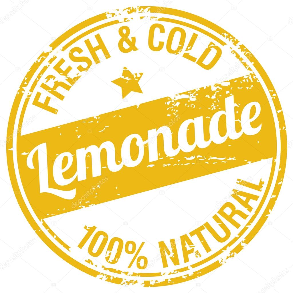 Fresh lemonade stamp