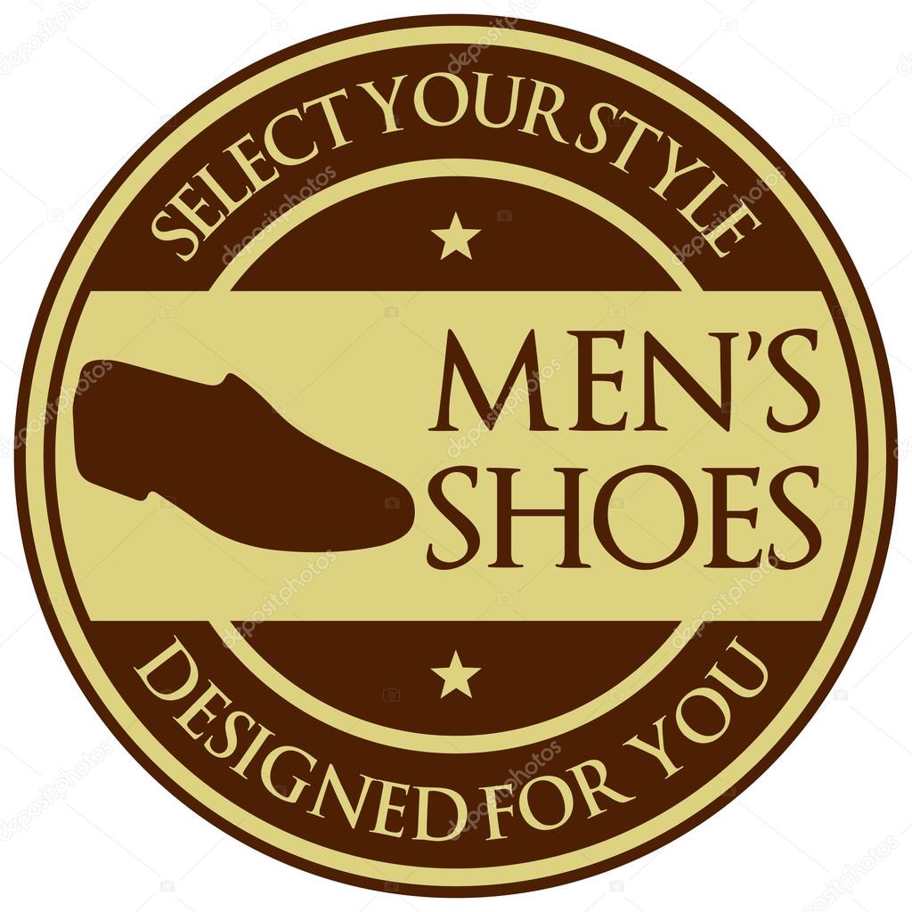 Men shoes label