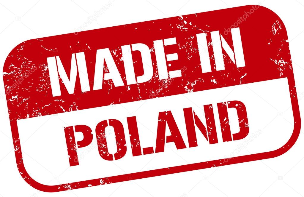 Made in poland stamp