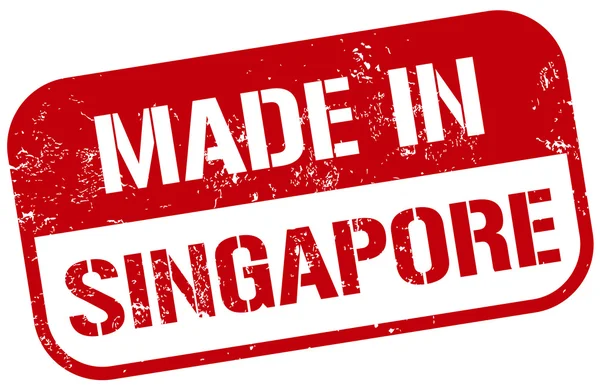Hecho en sello de Singapur — Vector de stock