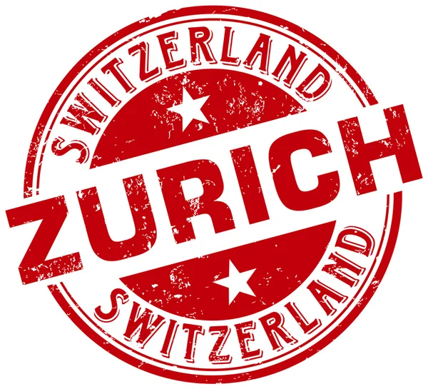 Zürich-bélyegző — Stock Vector