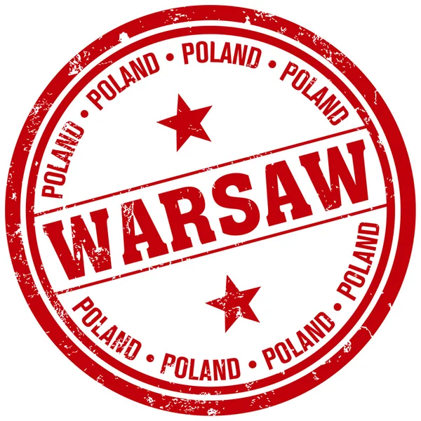 Pieczęć Warszawa — Wektor stockowy