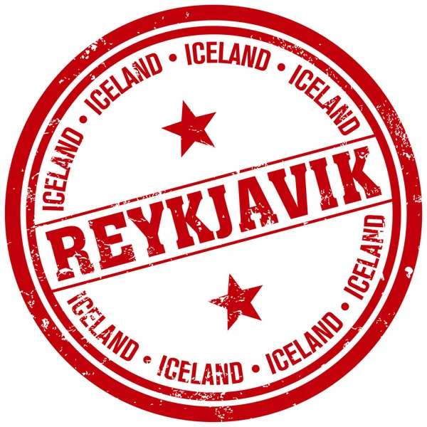 Reykjavik stempel — Stockvector