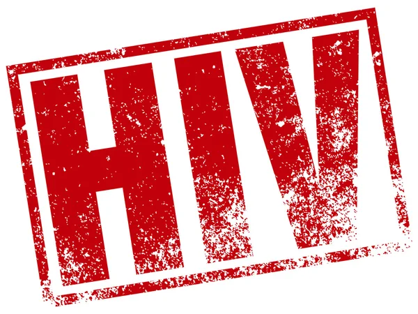 Sello de virus Hiv — Vector de stock