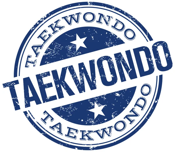 Timbro di Taekwondo — Vettoriale Stock