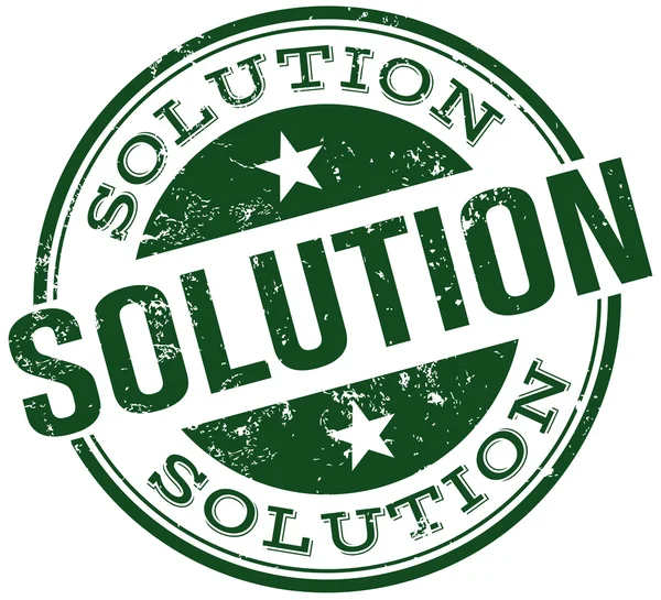 Solution stamp — 图库矢量图片