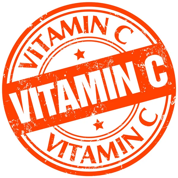 Vitamin c stamp — Stock Vector