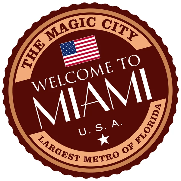 Label Miami — Image vectorielle