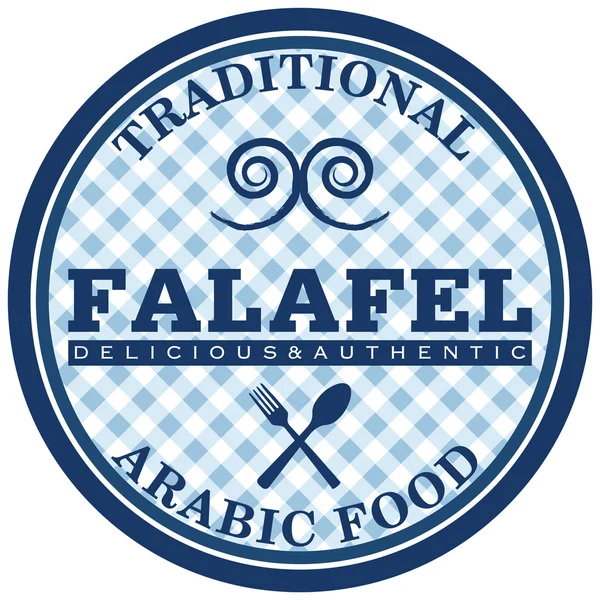 Rótulo de Falafel —  Vetores de Stock