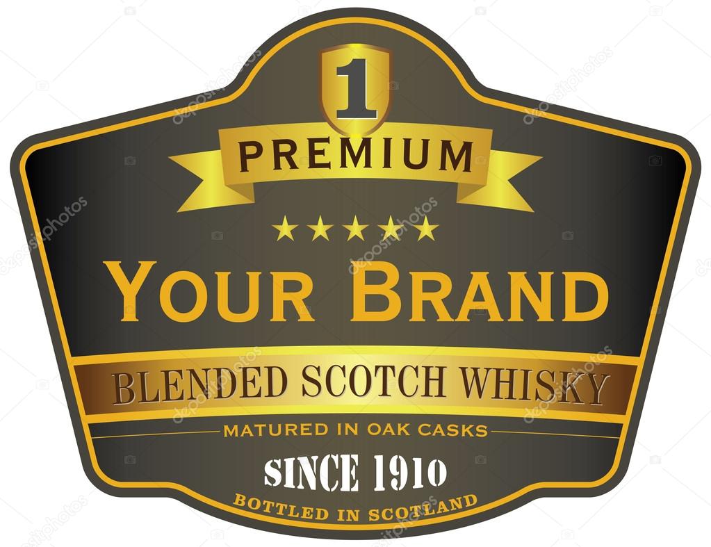 Whiskey label