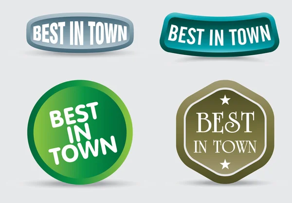 Best in town symbols — Stock Vector