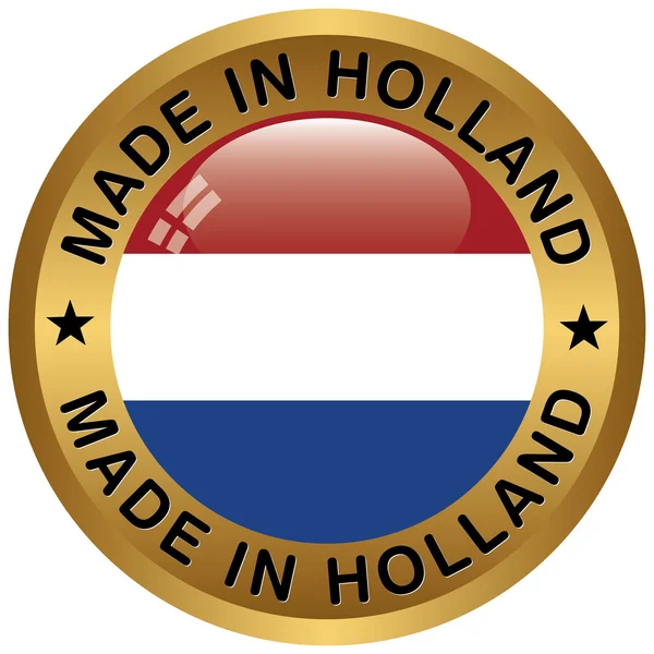 Fabriqué en holland icône — Image vectorielle