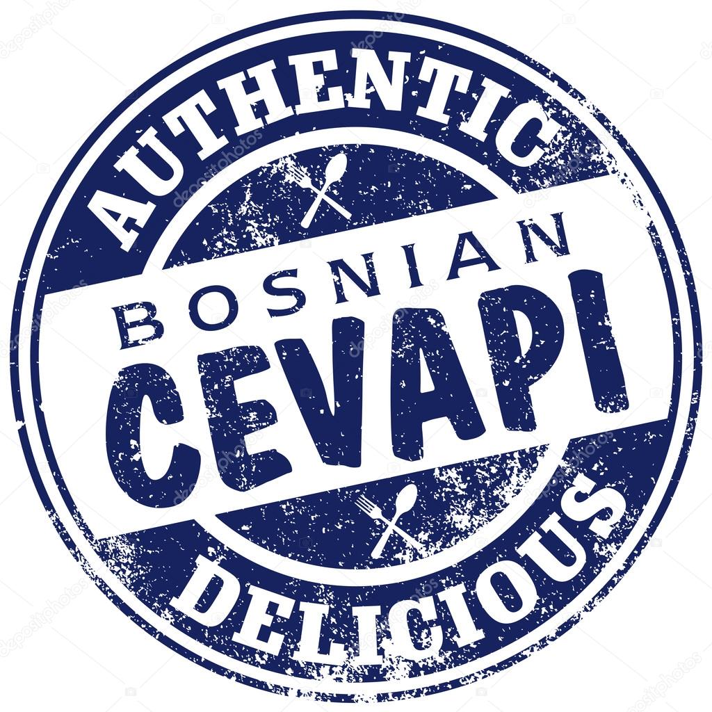 Bosnian cevapi stamp