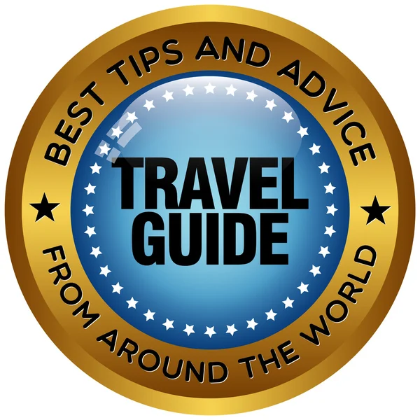 Travel guide ikonen — Stock vektor