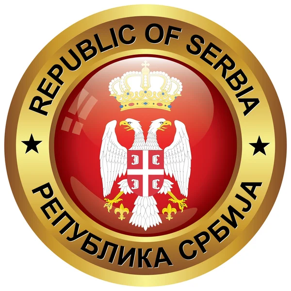 Icono de serbia — Vector de stock