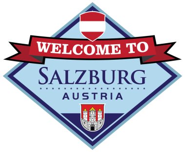 Salzburg Avusturya etiket