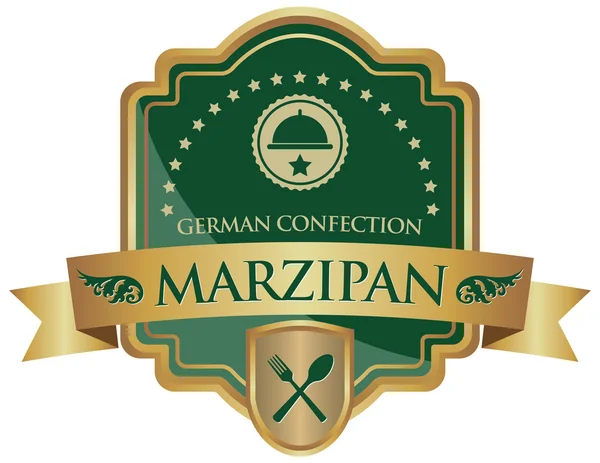 Pegatina de confección de mazapán — Vector de stock