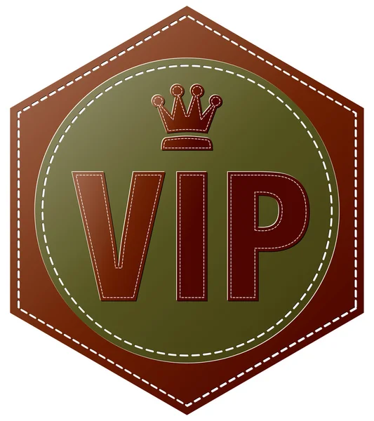 Vip ステッチ アイコン — ストックベクタ