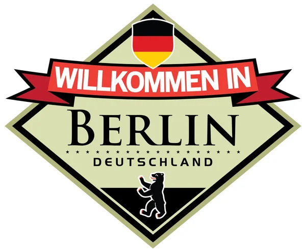 Adesivi berlin germania — Vettoriale Stock