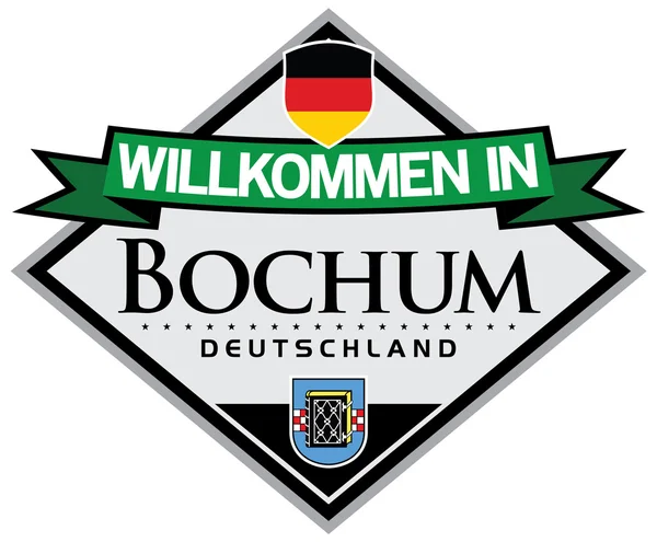 Adesivo bochum germania — Vettoriale Stock