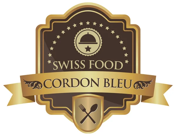 Cordon bleu nálepka — Stockový vektor
