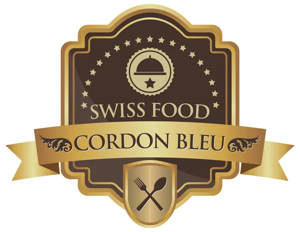 Autocollant cordon bleu — Image vectorielle