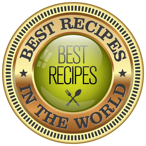 Best recipes icon — Stock Vector