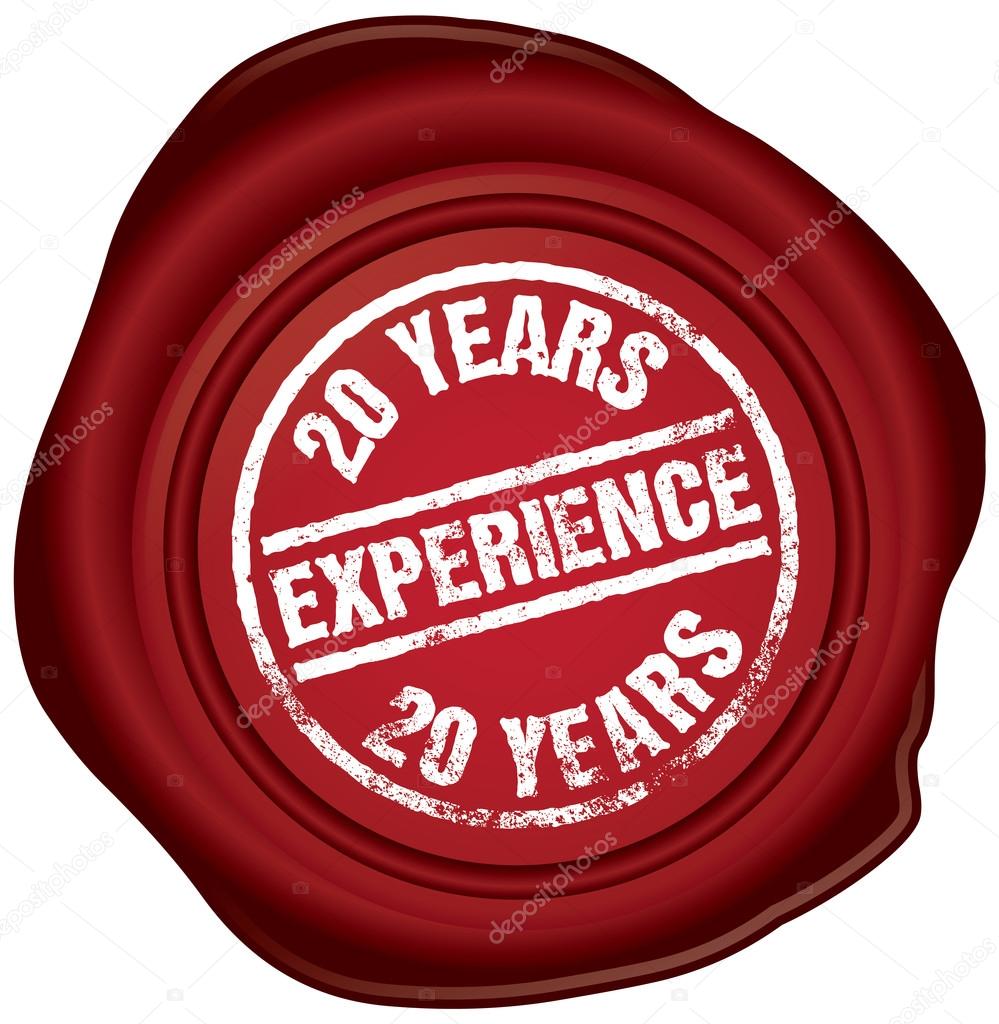 20 years experience seal