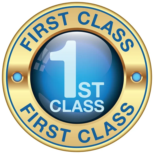 First class icon — Stock Vector
