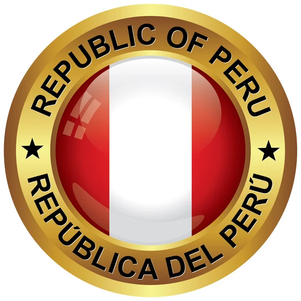 Repubblica dell'icona del peru — Vettoriale Stock