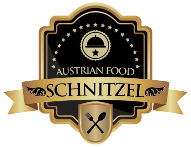 Avusturyalı şnitzel afiş