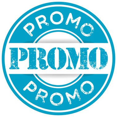 Promo vektör etiket