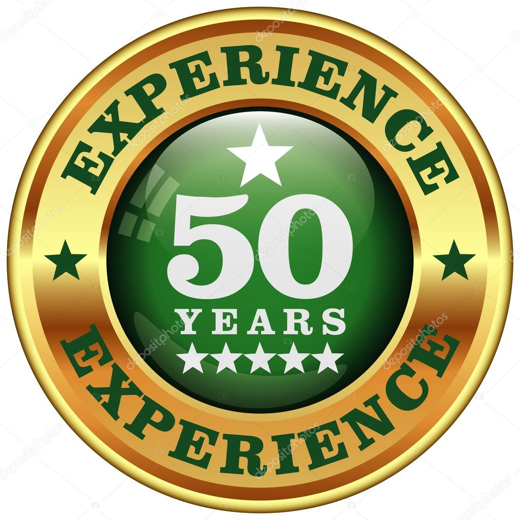 50 years experience rosette