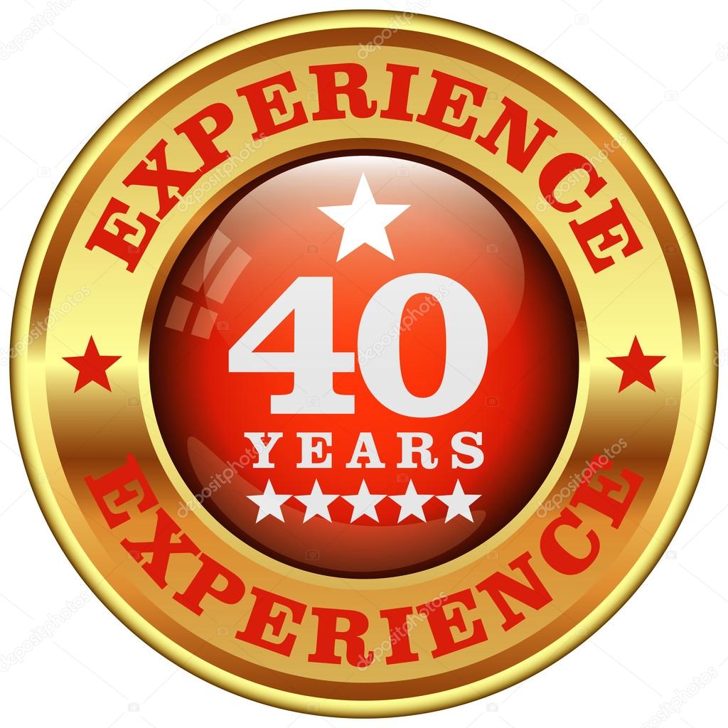 40 years experience rosette