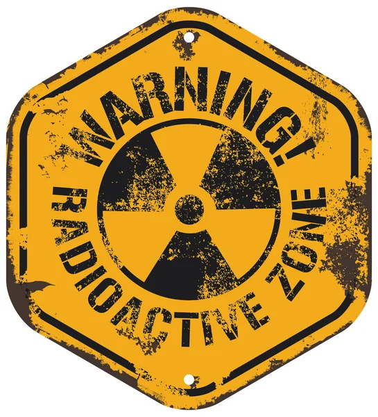Signo de radiación grunge — Archivo Imágenes Vectoriales
