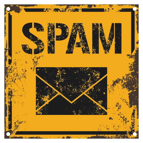 Segno grunge spam — Vettoriale Stock