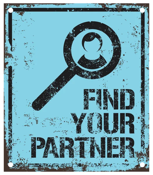 Trouver votre partenaire — Image vectorielle