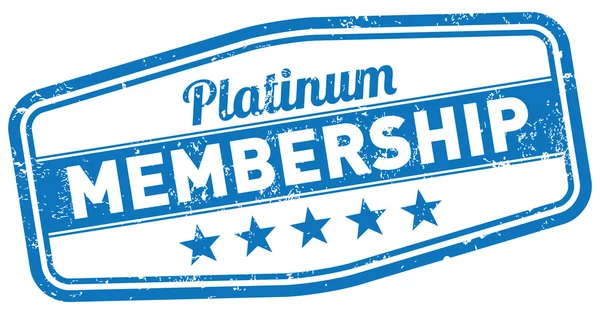 Sello de membresía platino — Vector de stock