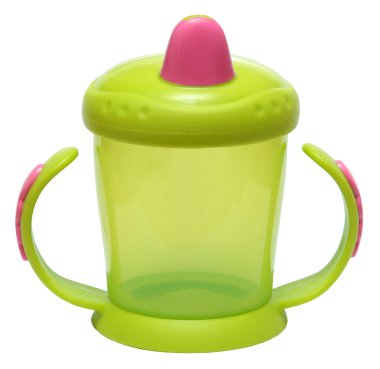 beyaz arka plan üzerinde izole bebek beslenme Kupası .