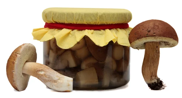 Marinaded 的蘑菇 — 图库照片