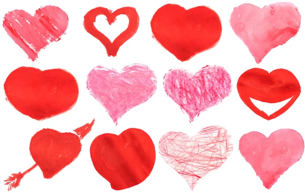 Love heart paint watercolour — Stock Photo, Image