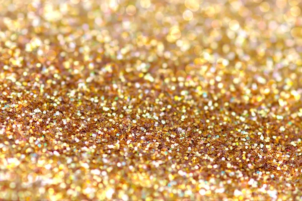 Guldklimpar mousserande mattan. Närbild, mycket grunt djup av fält. Makro. — Stockfoto