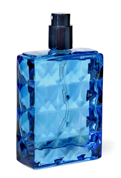 Glass bottles of perfume isolated on  white background. Photography Studio. — Stock Photo, Image