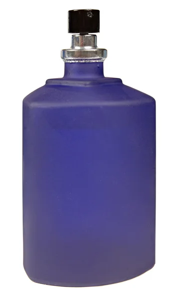 Glasflaschen Parfüm isoliert auf weißem Hintergrund. Fotostudio. — Stockfoto