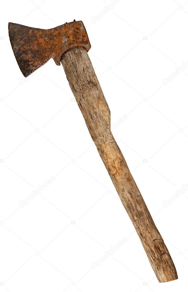 Old chopping axe.    
