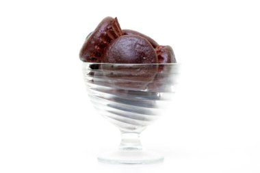 Cam kasede çikolatalı kek.